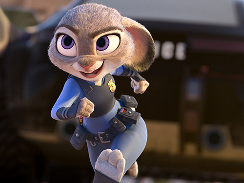 ZOOTOPIA – JUDY HOPPS, an optimistic bunny who’s new to Zootopia’s police department. ©2015 Disney. All Rights Reserved.