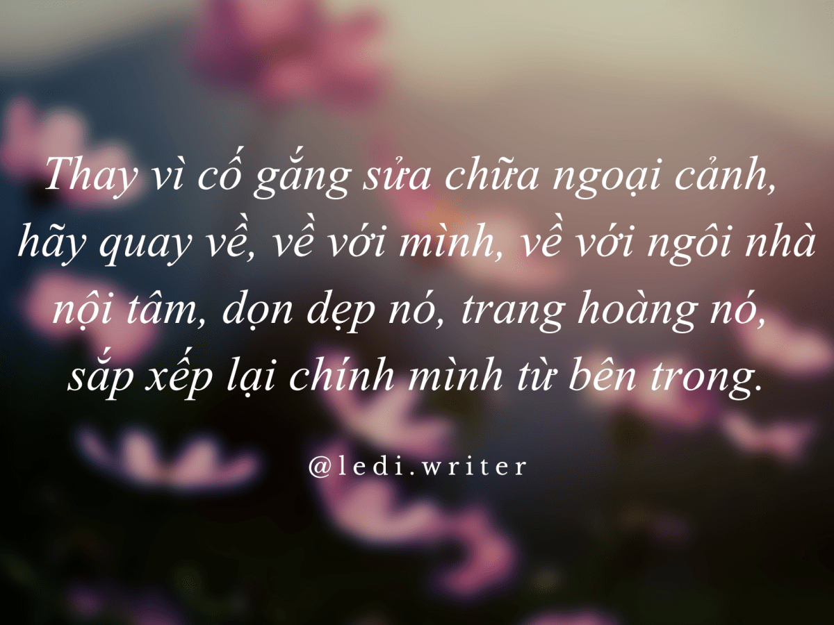 Bạn luôn nhìn thấy chính&nbsp;mình